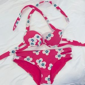 Aerie Swim Floral Print Bikini